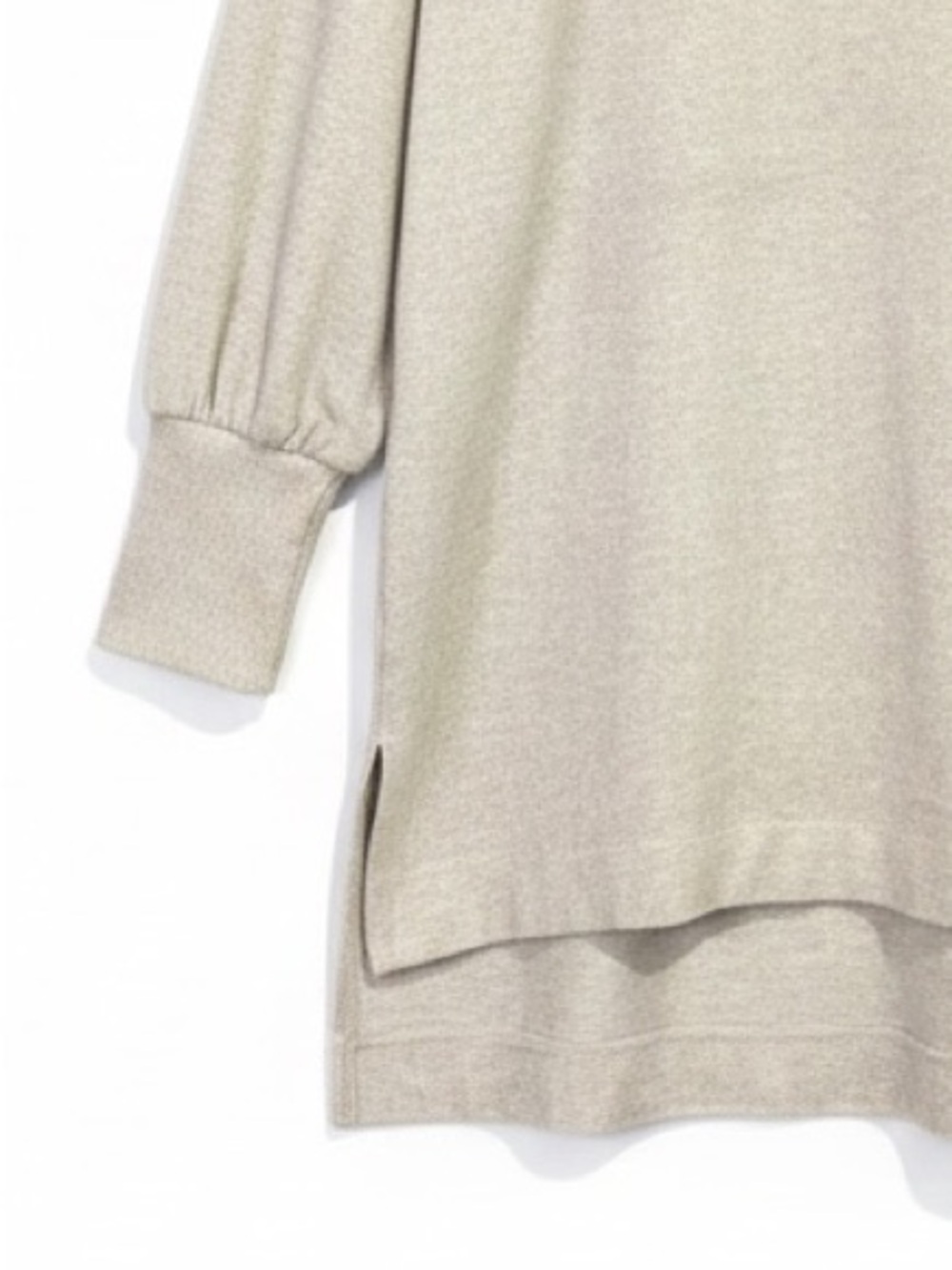 Anthropologie Maeve Oatmeal Cowl Neck Long Sleeve Tunic Sweater Size Medium - Picture 6 of 11